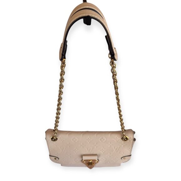 LOUIS VUITTON Empreinte Vavin Neige LV Cream Chain Shoulder Leather +Dust Bag - Picture 14 of 16